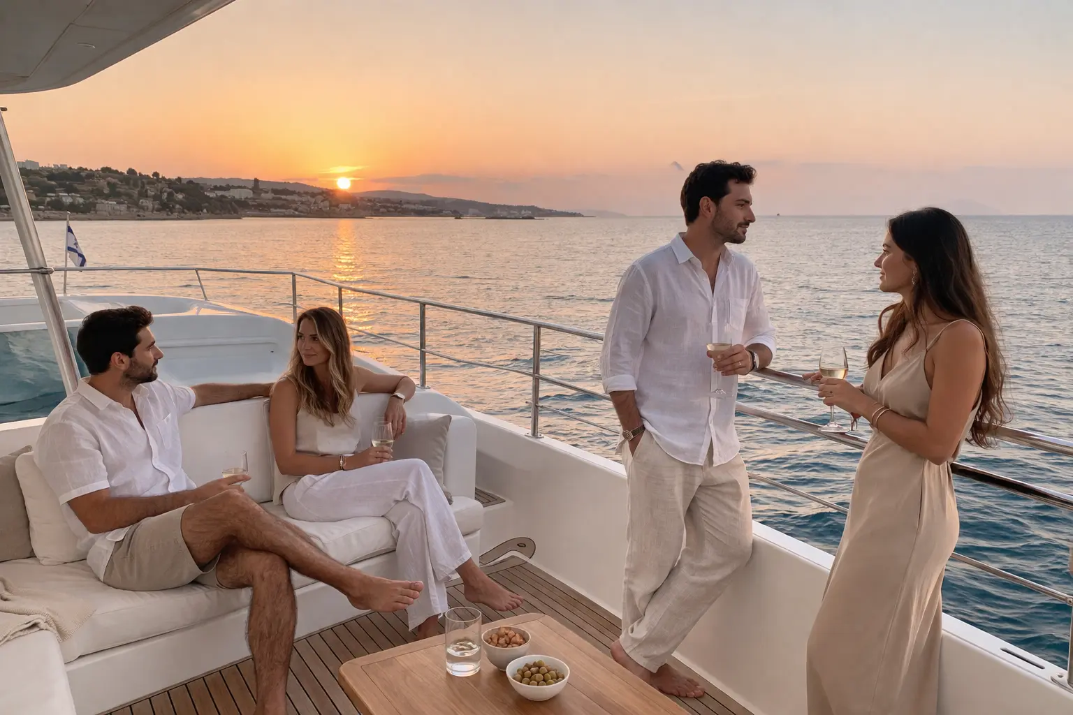 Private event cruise on a yacht